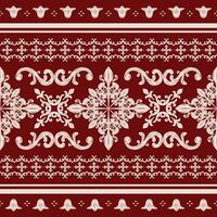 Burgundy is a rich, regal color, and cream adds a light, warm counterpart. Together, they evoke a sense of luxury with a classical, vintage touch. Detailed Elegant Border for High Class Decoration. vector