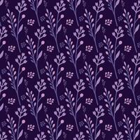 seamless floral pattern with intricate botanical elements for fabric wallpaper and textile printing vector