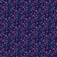 seamless floral pattern with abstract botanical elements for wallpaper fashion and textiles vector