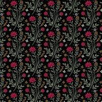 luxurious floral seamless pattern for digital print wallpaper bedding and textile design vector
