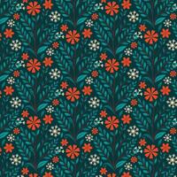 botanical floral all over seamless pattern for wallpaper digital printing and fabric design vector