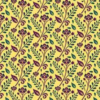luxurious floral seamless pattern with botanical artwork for digital prints and textile design vector