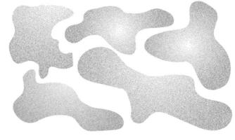Sphere grain dot effect, monochrome random sand noise circle. Trendy modern splater. Dot gradient pointillism. vector