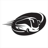 Fast and Efficient Public Transportation Bus Icon vector