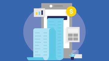 An illustration of mobile payment methods and online transactions vector