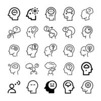 Ask icon set vector