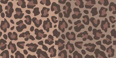Seamless leopard print pattern with brown and beige tones. Abstract animal skin texture for fabric, fashion, wallpaper, and design projects. Trendy wild style background. vector