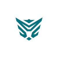 Robot face abstract in white background vector