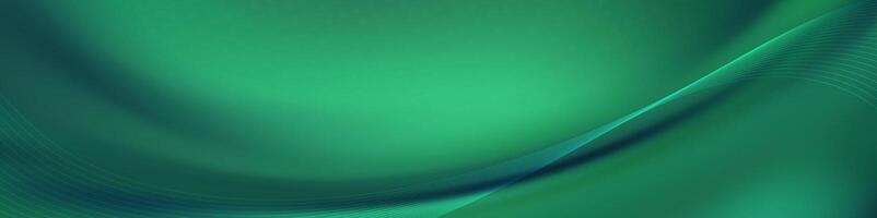 Abstract green wave flowing background vector
