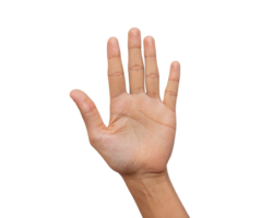 human hand with open palm symbolizing trust Transparent Background, Generated with AI png