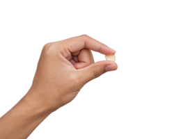 close up of hand pinching a small amount Transparent Background, Generated with AI png
