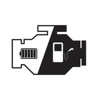Hybrid Check Engine Icon vector