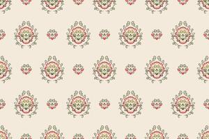 abstract Hand Block Ajrakh Print background pattern vector