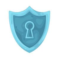 Illustration of cybersecurity shield vector