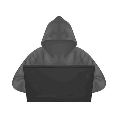 Illustration of hacker