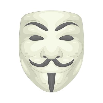 Illustration of anonymous mask