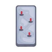 Illustration of digital tracing vector