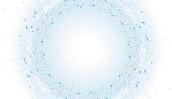 Abstract background with glossy curves and blue dots vector