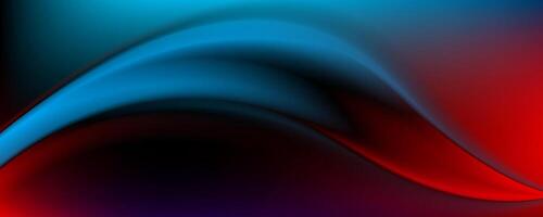 Blue and red soft smooth wave abstract elegant background vector