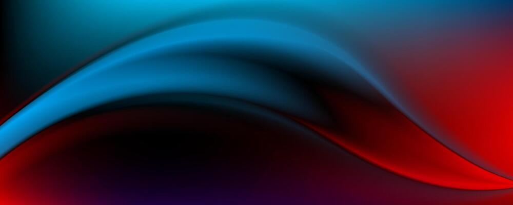 Blue and red soft smooth wave abstract elegant background
