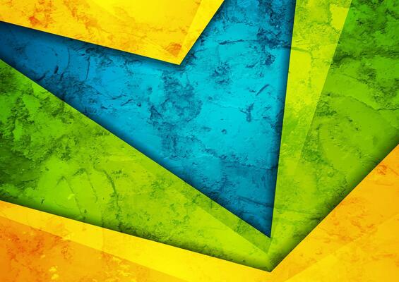 Abstract geometric grunge corporate colorful background