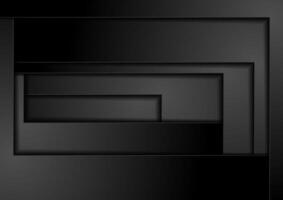 Black technology geometric concept abstract background vector