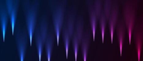 Blue purple neon laser rays abstract tech background vector