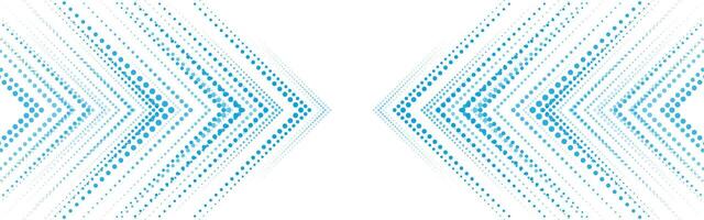 Abstract blue dotted arrows tech background vector