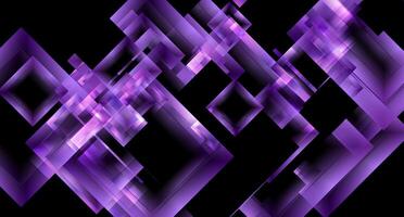 Violet glossy squares abstract hi-tech background vector
