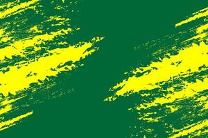 Grunge green abstract sports background with grunge texture, brush stroke and halftone effect vector