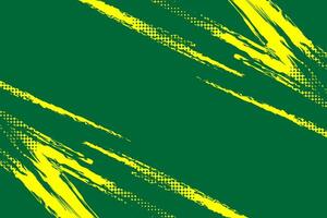 Green halftone abstract sports background with grunge texture, brush stroke and halftone effect vector