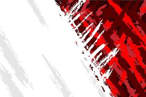 Red and white abstract background with grunge texture and modern design illustration template vector