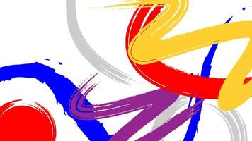 Creative colorful abstract sports background with grunge texture and brush stroke vector