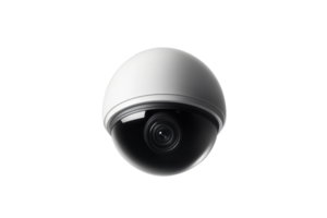 Modern dome surveillance camera featuring sleek design png