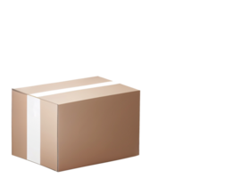 Creative presentation of three cardboard packaging boxes mockups for design inspiration in various industries png