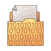 binary code illustration vector