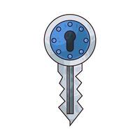 Encryption Key illustration vector
