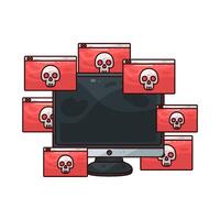 Dark Web illustration vector
