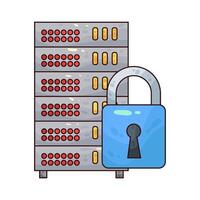 Secure Server illustration vector