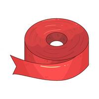 red Ribbon Roll vector