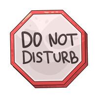 Do Not Disturb sign vector