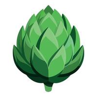 Fresh Artichoke Art, , Icon and Graphic, Flat Vegetables Illustration Design On White Background vector