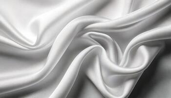 Silk fabric, white background, close up photo