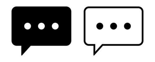 Comment icon, speech bubble icon. Chat icon symbol. vector