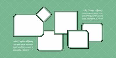 photo frames set whit text space vector