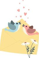 couple of birds vector