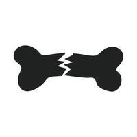 Broken Bone Icon vector