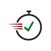 Fast time icon isolated on white background. vector