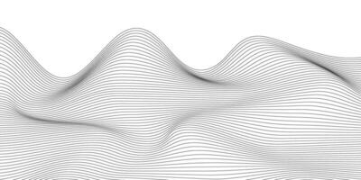 Modern abstract background with wavy lines. illustration. vector