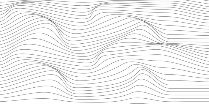 Abstract wave pattern lines background design vector